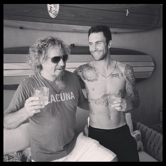 Adam Levine en vacances au Mexique / juillet 2015
