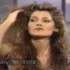 Caroline "Tula" Cossey invitée dans le talk-show de Maury Povich à la télévision américaine, le 18 février 1992.