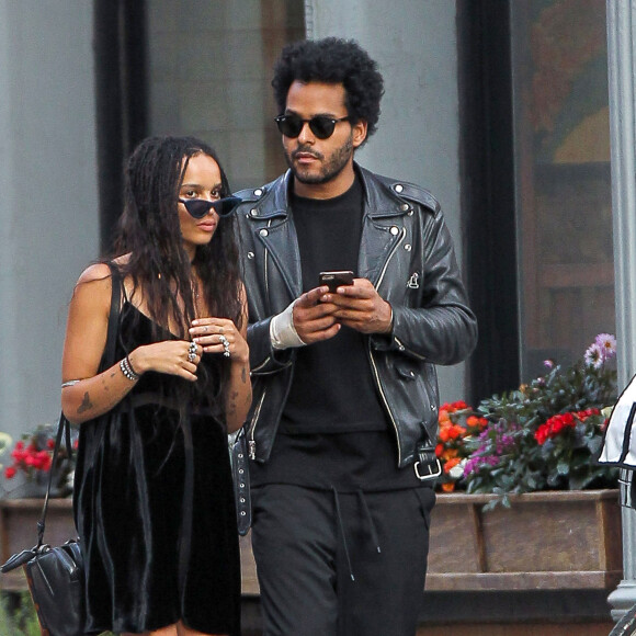 Exclusif - Zoë Kravitz et son nouveau compagnon Twin Shadow (George Lewis Jr.) en amoureux à New York le 16 juillet 2015.