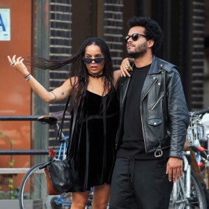 Exclusif - Zoë Kravitz et son nouveau compagnon Twin Shadow (George Lewis Jr.) en amoureux à New York le 16 juillet 2015.