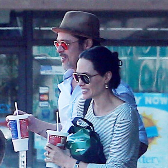 Exclusif - Brad Pitt et Angelina Jolie à Glendale, le 10 juillet 2015.