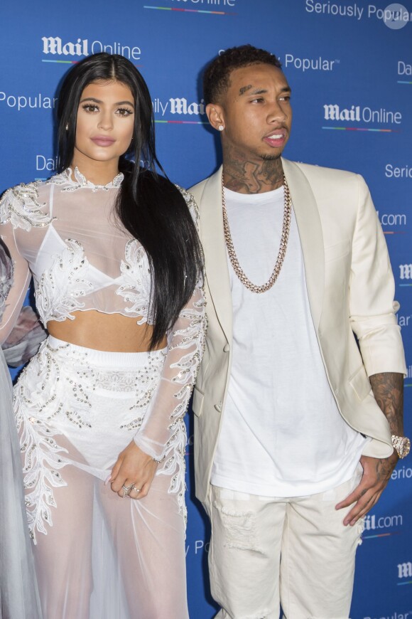 Corey Gamble, Kriss Jenner, Kylie Jenner, Tyga posing at the photocall ahead of the Mailonline Party, at the dock of the port in Cannes on june 24, 2015. Photo by Marco Piovanotto/ABACAPRESS.COM25/06/2015 - Cannes