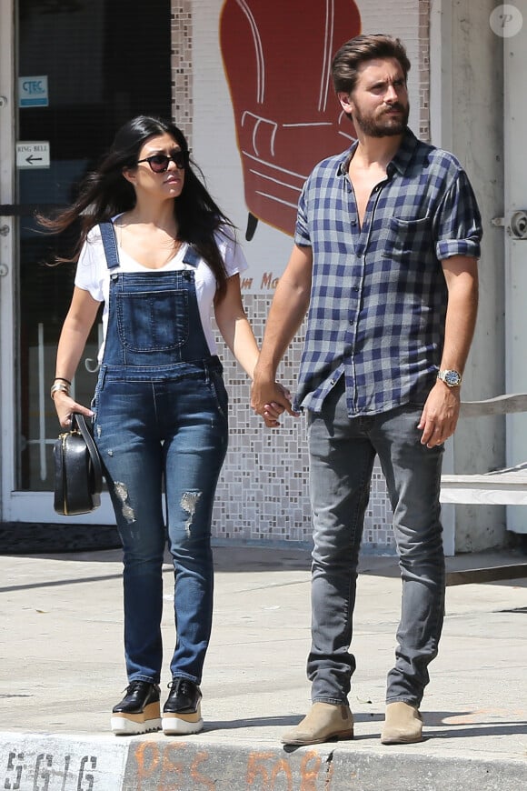 Kourtney Kardashian et Scott Disick à Hollywood, Los Angeles, le 29 mai 2015.