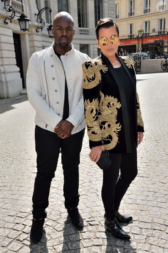 Kris Jenner et Corey Gamble à Paris, le 27 juin 2015.