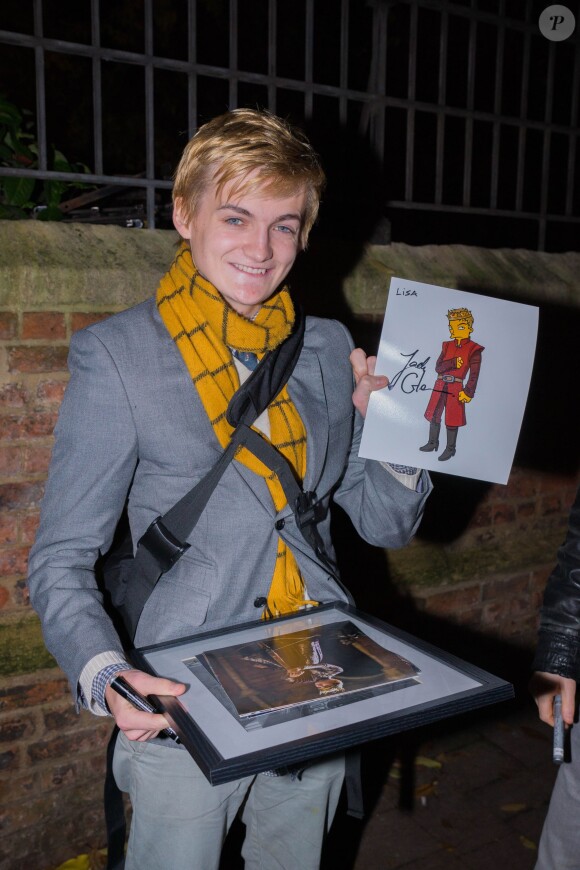 Jack Gleeson, qui incarne le roi Joffrey dans "Game of Thrones", était l'invité d'honneur de l'Oxford Union à Oxford, le 27 novembre 2013.