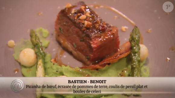L'assiette de Bastien et Benoît, dans Masterchef 2015 sur NT1, le jeudi 30 juillet 2015.