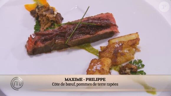 L'assiette de Maxime et Philippe, dans Masterchef 2015 sur NT1, le jeudi 30 juillet 2015.