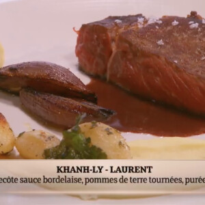 L'assiette de Khanh-Ly et Laurent, dans Masterchef 2015 sur NT1, le jeudi 30 juillet 2015.