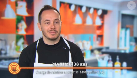 Maxime, dans Masterchef 2015 sur NT1, le jeudi 30 juillet 2015.