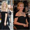 Scarlett Johansson en cire à New York le 30 juillet 2015 / Scarlett Johansson à Venise en septembre 2013.
 