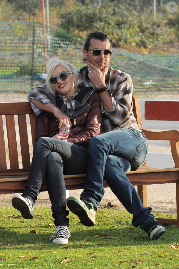 Gwen Stefani et Gavin Rossdale à Los Angeles. Décembre 2011.