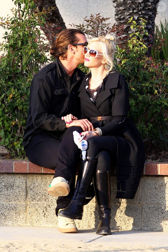 Gwen Stefani et Gavin Rossdale à Beverly Hills, Los Angeles. Janvier 2012.