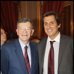 François Kosciusko-Morizet avec Max Guazzini au Palais de l'Elysée, à Paris le 24 novembre 2010