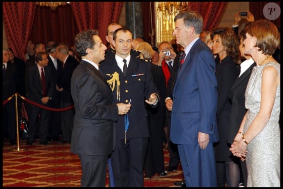 François Kosciusko-Morizet décoré par Nicolas Sarkozy au Palais de l'Elysée, le 24 novembre 2010