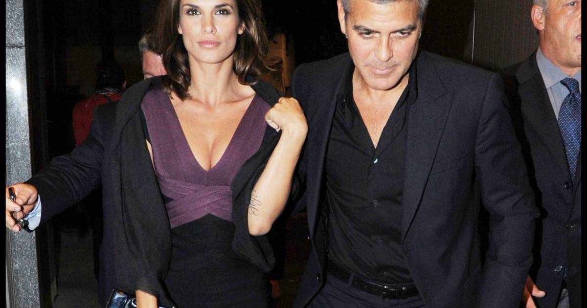 Elisabetta Canalis Et George Clooney Arrivent Au Nobu