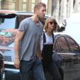  Taylor Swift et son petit-ami Calvin Harris sortent d'un restaurant &agrave; New York, le 28 mai 2015.  