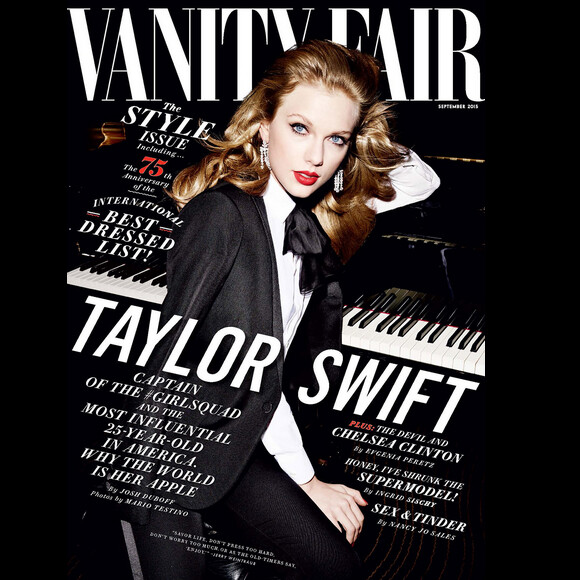 Taylor Swift fait la couverture de l'édition de septembre du magazine Vanity Fair / 2015