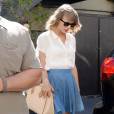 Taylor Swift à la sortie du Sugarfish à Beverly Hills, Los Angeles, le 28 juillet 2015