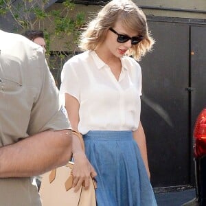 Taylor Swift à la sortie du Sugarfish à Beverly Hills, Los Angeles, le 28 juillet 2015