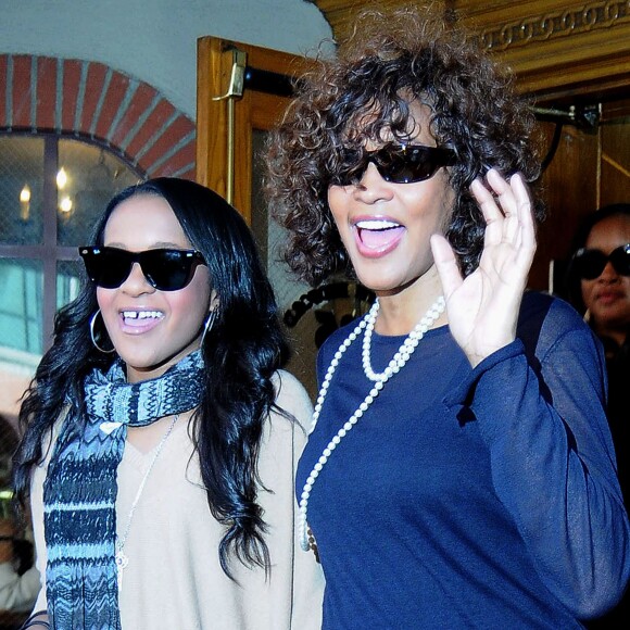 Whitney Houston et Bobbi Kristina Brown à Beverly Hills, Los Angeles, le 9 février 2011 