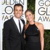 Jennifer Aniston et son fiancé Justin Theroux - La 72e cérémonie annuelle des Golden Globe Awards à Beverly Hills, le 11 janvier 2015.