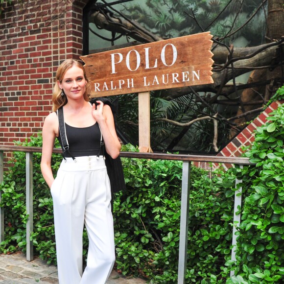 Diane Kruger lors du défilé Polo Ralph Lauren (collection enfant automne-hiver 2015-2016) au zoo de Central Park. New York, le 5 août 2015.