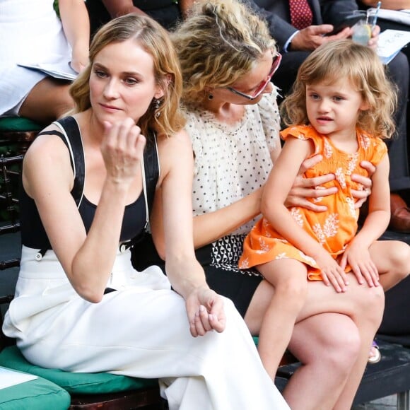 Diane Kruger lors du défilé Polo Ralph Lauren (collection enfant automne-hiver 2015-2016) au zoo de Central Park. New York, le 5 août 2015.