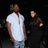 Kanye West et Kim Kardashian arrivent au restaurant The Nice Guy pour le dîner d'anniversaire de Kylie Jenner. Los Angeles, le 9 août 2015.