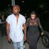 Kim Kardashian et Kanye West arrivent au restaurant The Nice Guy. Los Angeles, le 9 août 2015.