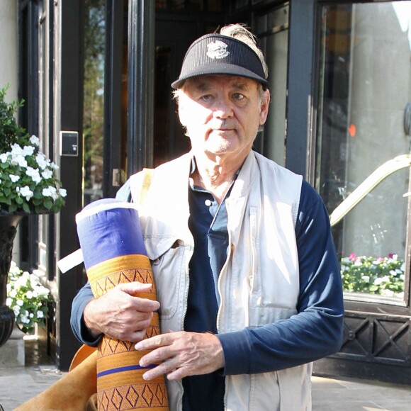 Exclusif - Bill Murray arrive à l'aéroport de Boston, le 6 août 2015