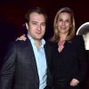 Laurence Ferrari et son mari Renaud Capuçon - Cocktail lors de la soirée de lancement de "Signature Internationale", lors de la fashion week, au Plaza Athénée à Paris, le 8 mars 2015.