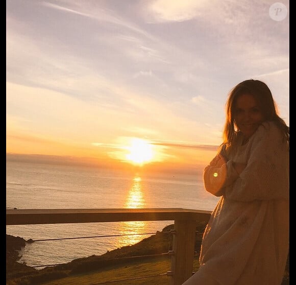 Geri Halliwell en vacances dans les Cornouailles / photo postée sur le compte Instagram de la chanteuse au mois d'août 2015