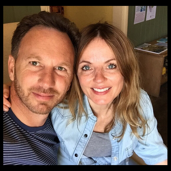Geri Halliwell et Christian Horner en vacances dans les Cornouailles/ photo postée sur le compte Instagram de la chanteuse au mois d'août 2015