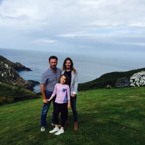 Geri Halliwell en vacances dans les Cornouailles avec sa fille et son mari / photo postée sur le compte Instagram de la chanteuse au mois d'août 2015
