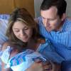 Jenna Bush pose avec sa fille Poppy et son mari. Photo Twitter du Today Show, le 14 août 2015