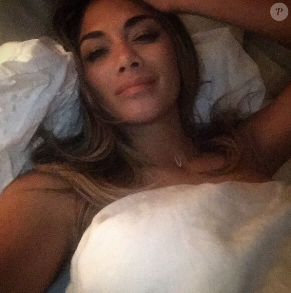 Nicole Scherzinger au lit, août 2015.
