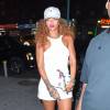 Rihanna arrive au Griffin dans le Meatpacking District. New York, le 14 août 2015.