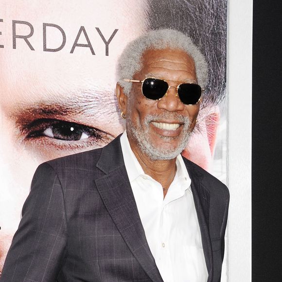 Morgan Freeman lors de la première du film "Transcendance" à Los Angeles, le 10 avril 2014