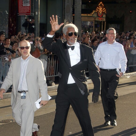 Morgan Freeman - Premiere du film "Oblivion" a Hollywood, le 10 avril 2013.  