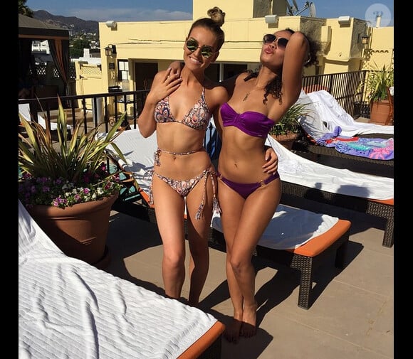 Les Little Mix à la piscine / photo postée sur le compte Instagram du groupe.