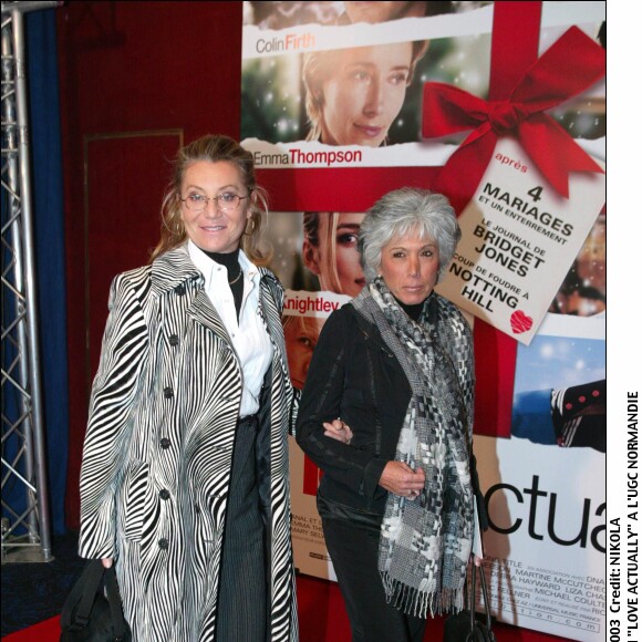 Sheila à la première de Love Actually, le 18 novembre 2003 