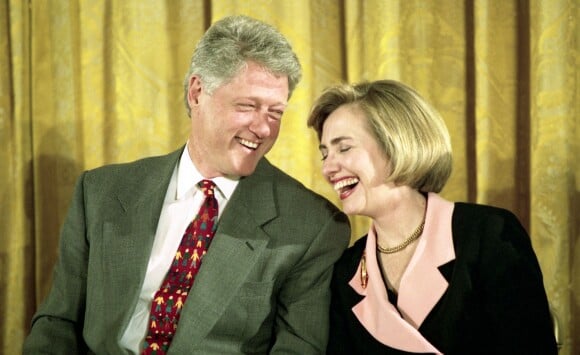 Bill Clinton et Hillary Clinton à la Maison Blanche le 18 mai 1994