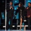 Terrence Howard, Tracee Ellis Ross et Anthony Anderson aux  BET Awards à Los Angeles, le 28 juin 2015