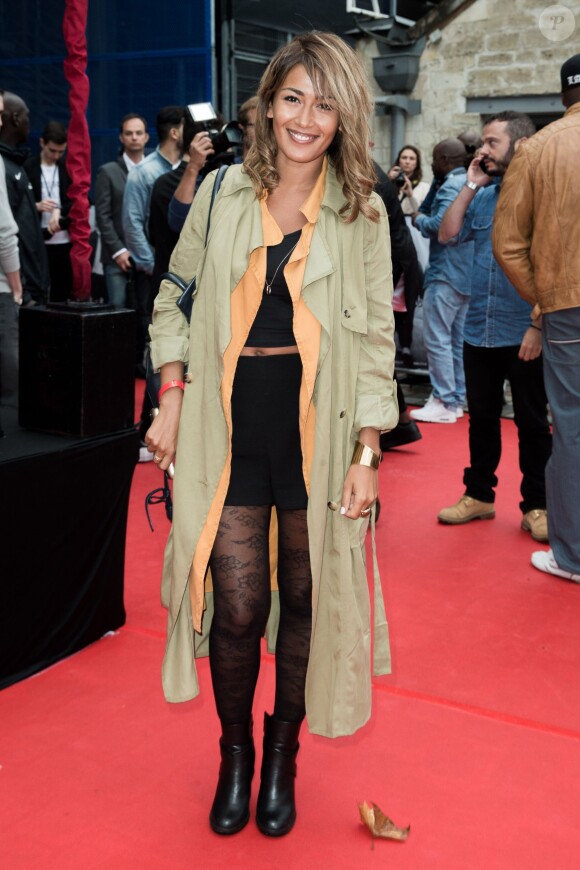 Karima Charni assiste à l'avant-première parisienne du film "N.W.A. - Straight Outta Compton" à l'UGC Ciné Cité Bercy. Paris, le 24 août 2015.