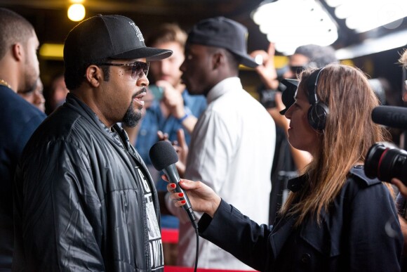 Ice Cube (O'Shea Jackson) à l'avant-première parisienne du film "N.W.A. - Straight Outta Compton" à l'UGC Ciné Cité Bercy. Paris, le 24 août 2015.