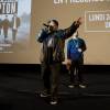 Ice Cube (O'Shea Jackson) et son fils O'Shea Jackson Jr. présentent le film "N.W.A. - Straight Outta Compton" à l'UGC Ciné Cité Bercy. Paris, le 24 août 2015.