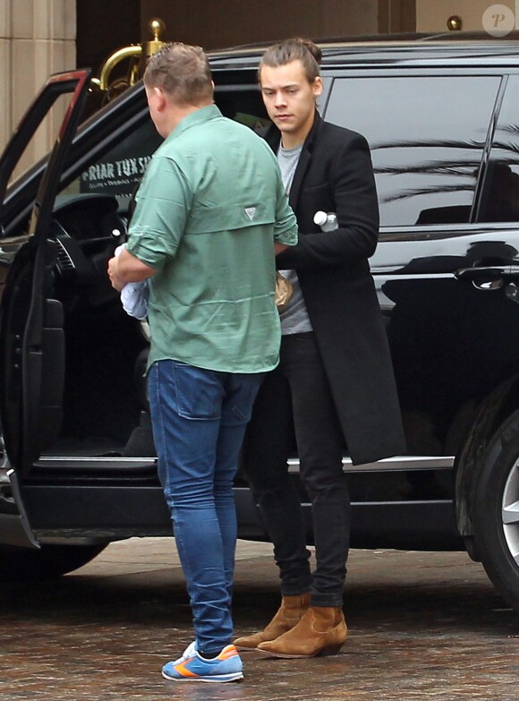 Semi-Exclusif - Harry Styles (One Direction) visite l'hôtel "Montage" à Beverly Hills, le 14 mai 2015 