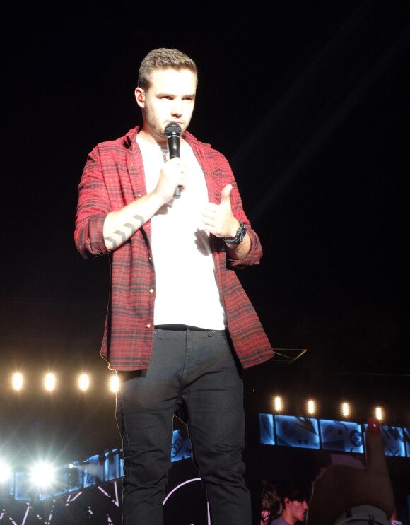 Liam Payne - Le groupe One Direction en concert à Adelaïde en Australie dans le cadre de leur tournée "On The Road Again", le 17 février 2015. 