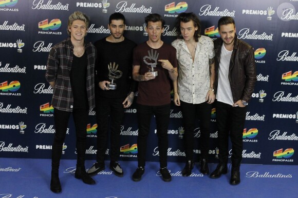 Le groupe One Direction - Photocall de la soirée 40 Principales Music Awards à Madrid le 12 décembre 2014 