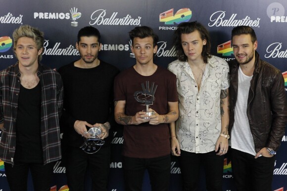Le groupe One Direction - Photocall de la soirée 40 Principales Music Awards à Madrid le 12 décembre 2014  